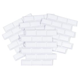 Csempematrica, 3D Öntapadós falpanel, Fehér csempe, 4db/csomag   Csempematrica, 3D Öntapadós falpanel, Fehér csempe, 4db/csomag