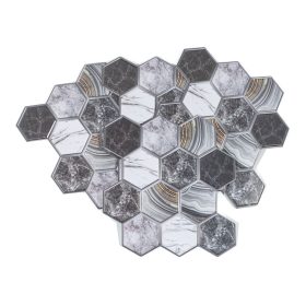 Csempematrica, 3D Öntapadós falpanel, Hatszögletű 4db/csomag   Csempematrica, 3D Öntapadós falpanel, Hatszögletű 4db/csomag