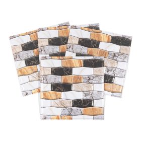 Csempematrica, 3D Öntapadós falpanel, Ovális mozaik, 4db/csomag   Csempematrica, 3D Öntapadós falpanel, Ovális mozaik, 4db/csomag