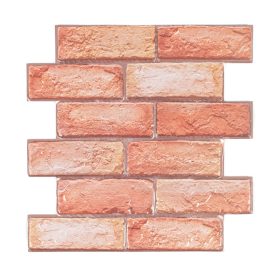 Csempematrica, 3D Öntapadós falpanel, Piros tégla, 30x30 cm   Csempematrica, 3D Öntapadós falpanel, Piros tégla, 30x30 cm